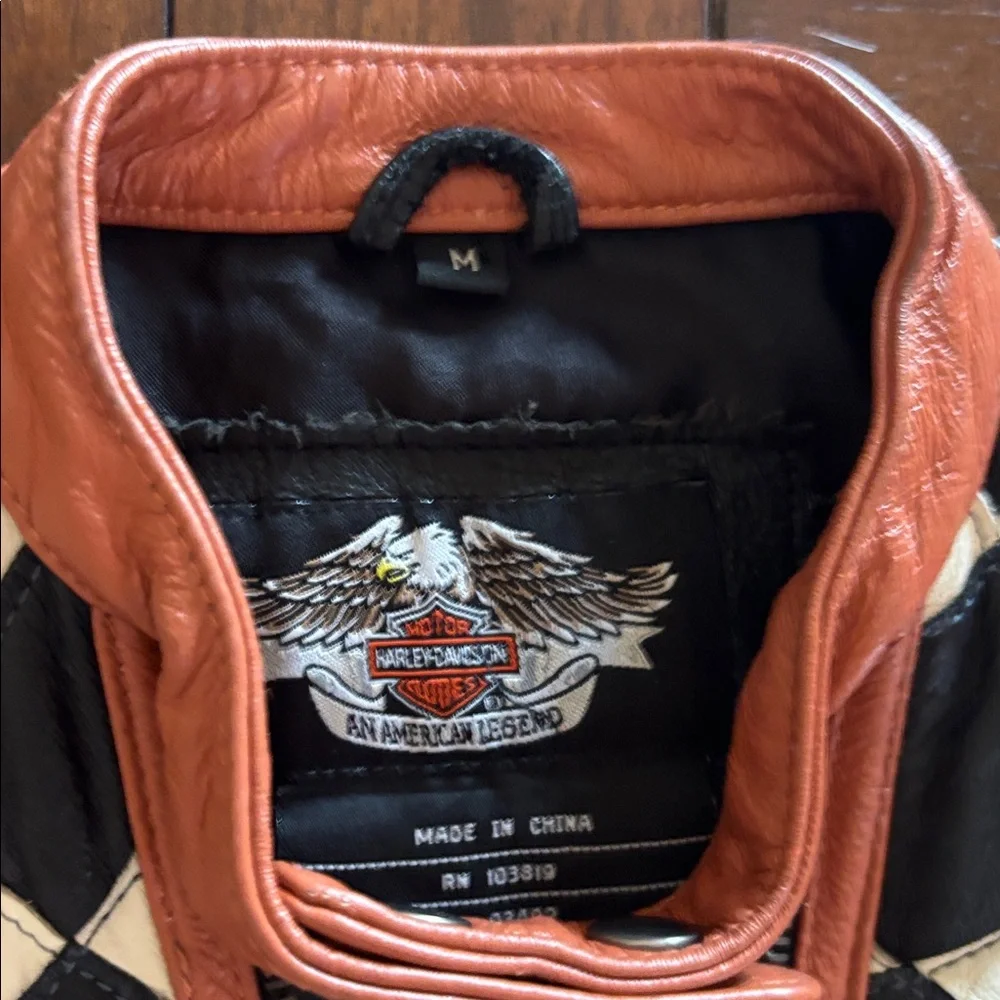 Harley Davidson Leather Racing Vest; RARE & FABULOUS!! - Picture 12 of 12